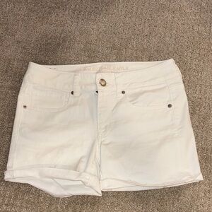 American Eagle Outfitters Women's Cream Jean Shorts